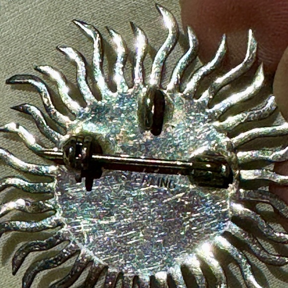 2 Sterling Silver pendants one is Opal Pendants Sun-face & Cabochon. - Picture 5 of 6